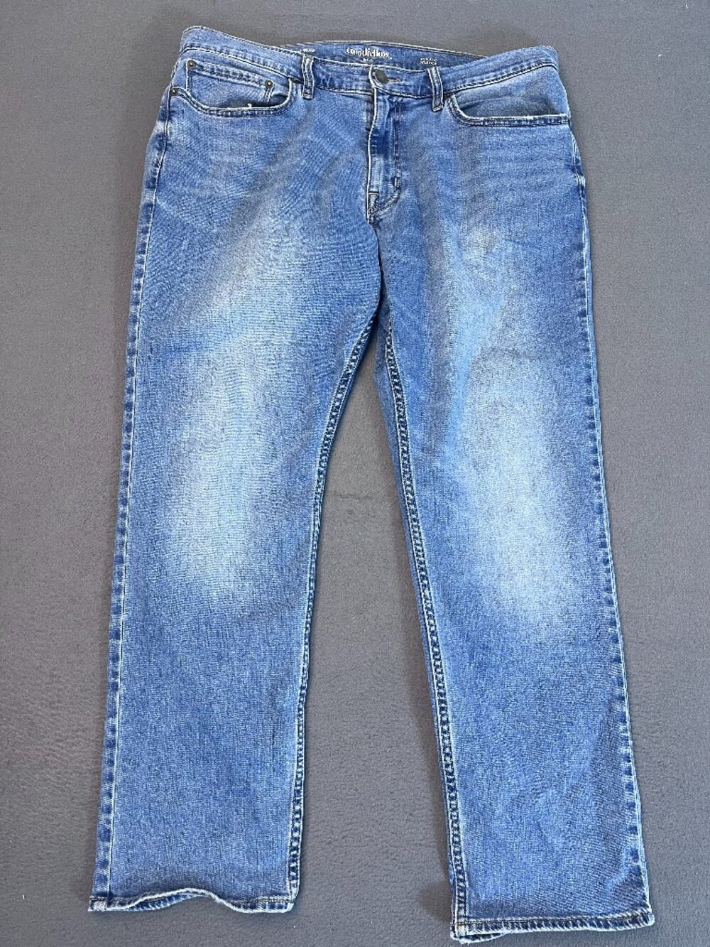 Goodfellow & Co Athletic Jeans Mens 36x30 Blue TruTemp 365 Stretch Denim Faded